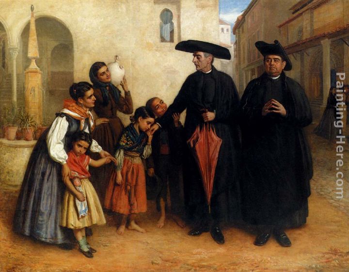 The Favourite Priest painting - John Bagnold Burgess The Favourite Priest art painting